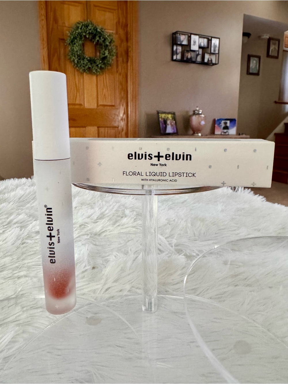 elvis+elvin Floral Liquid Lipstick — Rose Gold